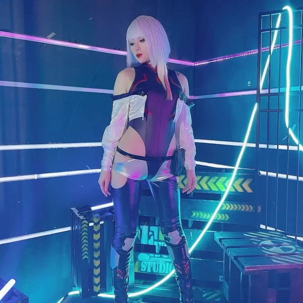 Cyberpunk: Edgerunners サイバーパンク:エッジランナーズ Lucy ルーシー コスプレ衣装 コスチューム イベント ハロウィン 仮装 変装 Cyberpunk: Edgerunners サイバーパンク:エッジランナーズ Lucy ルーシー コスプレ衣装 コスチューム イベント ハロウィン 仮装 変装