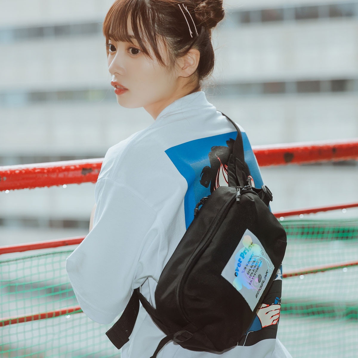 【NEW JACKコラボキーホルダー付】 ボディバッグ メンズ レディース ブランド 軽い かわいい オーバープリント コラボ 横型 小さめ 5L 60181 【NEW JACKコラボキーホルダー付】 ボディバッグ メンズ レディース ブランド 軽い かわいい オーバープリント コラボ 横型 小さめ 5L 60181