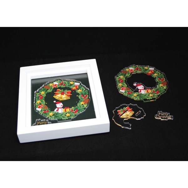 透明感が美しいアクリルスタンド (額付きクリスマスリース) 透明感が美しいアクリルスタンド (額付きクリスマスリース)