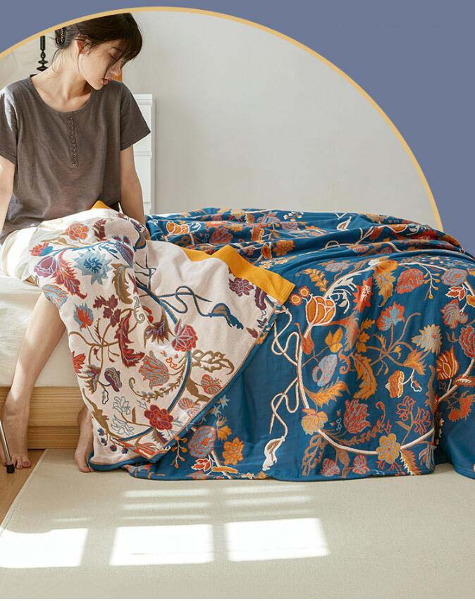 【限定SALE】ガーゼケット 花柄 シングルサイズ 150*200cm 夏掛け布団 通気 吸水 4重 綿100% ボヘミアン風 タオルケット 肌掛け 軽量 吸湿発散性 速乾 柔らか 安眠 快適 ベビー 【限定SALE】ガーゼケット 花柄 シングルサイズ 150*200cm 夏掛け布団 通気 吸水 4重 綿100% ボヘミアン風 タオルケット 肌掛け 軽量 吸湿発散性 速乾 柔らか 安眠 快適 ベビー