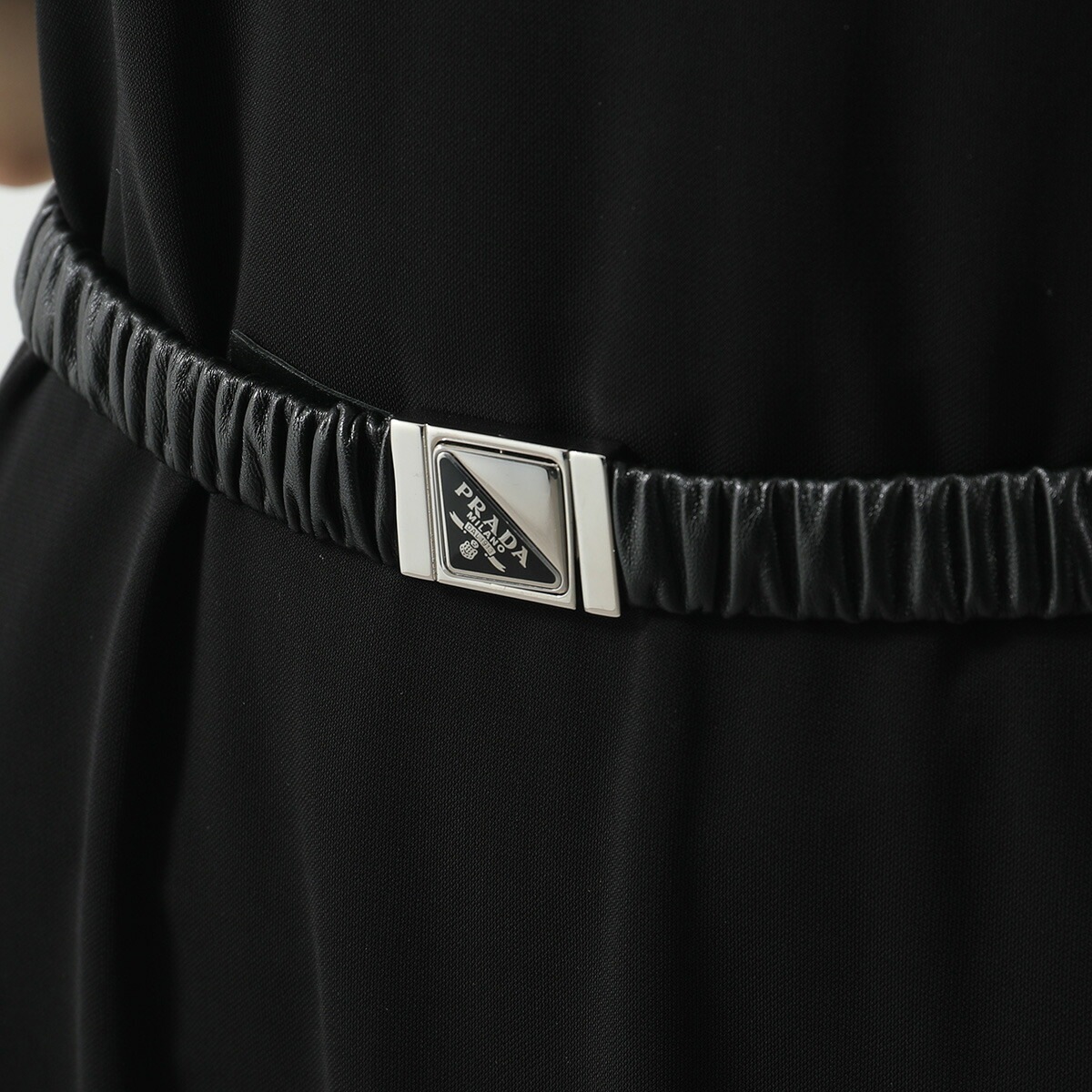 PRADA プラダ ベルト 1CC511 038 レディース レザー ナローベルト トライアングルロゴ カラー2色 1CC511_038_F0002