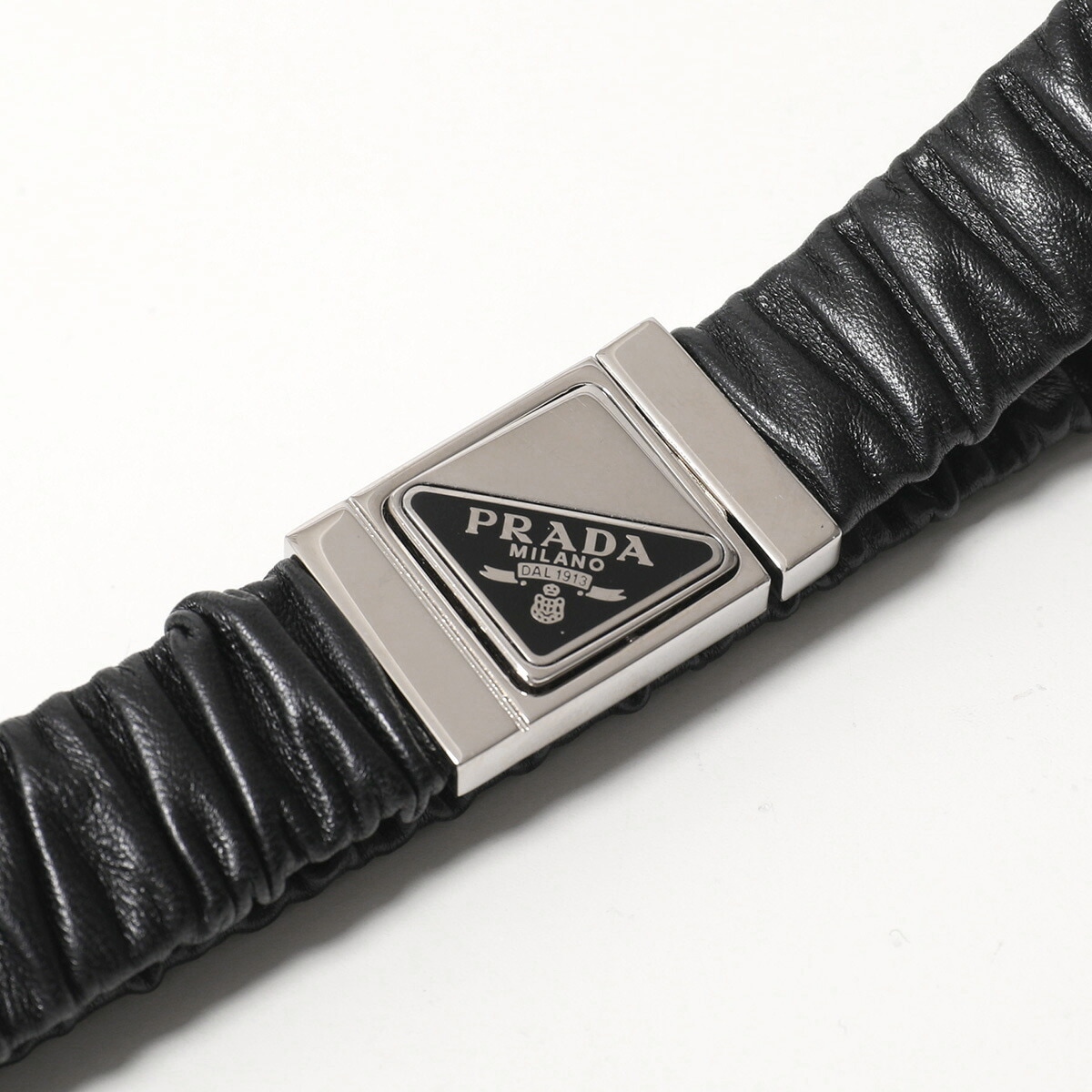 PRADA プラダ ベルト 1CC511 038 レディース レザー ナローベルト トライアングルロゴ カラー2色 1CC511_038_F0002