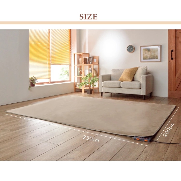 ラグ カーペット 3畳 洗える 抗菌 防臭 無地 『リーマ』 約200×250cm （ホットカーペット対応）【 カーペット ホットカーペットカバー対応 3畳 】LF695B02b00