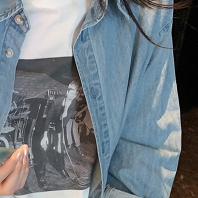 デニムシャツ トップス シャツ シンプル ブルー 青 レギュラー丈 袖あり 長袖 襟付き デニムシャツ トップス シャツ シンプル ブルー 青 レギュラー丈 袖あり 長袖 襟付き