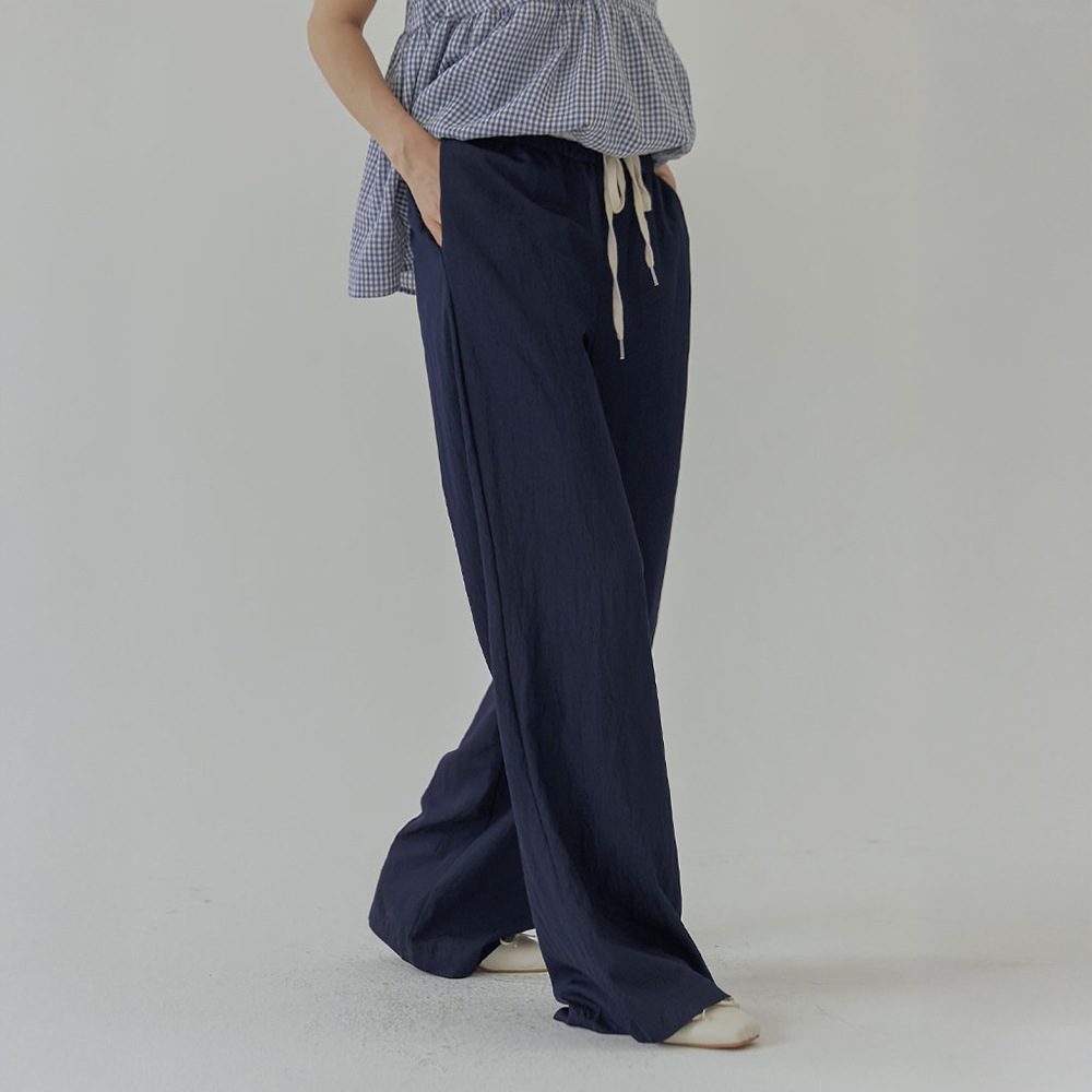 ステアカラーリングフリルバンディングワイドパンツ ステアカラーリングフリルバンディングワイドパンツ