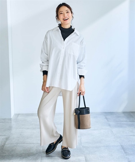 その他パンツ やわらかカットソープリーツパンツ OtonaSMILE