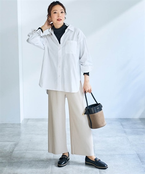 その他パンツ やわらかカットソープリーツパンツ OtonaSMILE