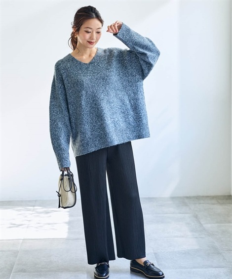 その他パンツ やわらかカットソープリーツパンツ OtonaSMILE