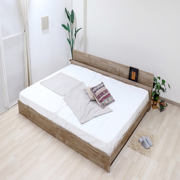 ベッド シングル 約幅106cm ヴィンテージナチュラル フレームのみ コンセント 宮付き bred-cabinet 組立式 マットレス別売 ベッド シングル 約幅106cm ヴィンテージナチュラル フレームのみ コンセント 宮付き bred-cabinet 組立式 マットレス別売