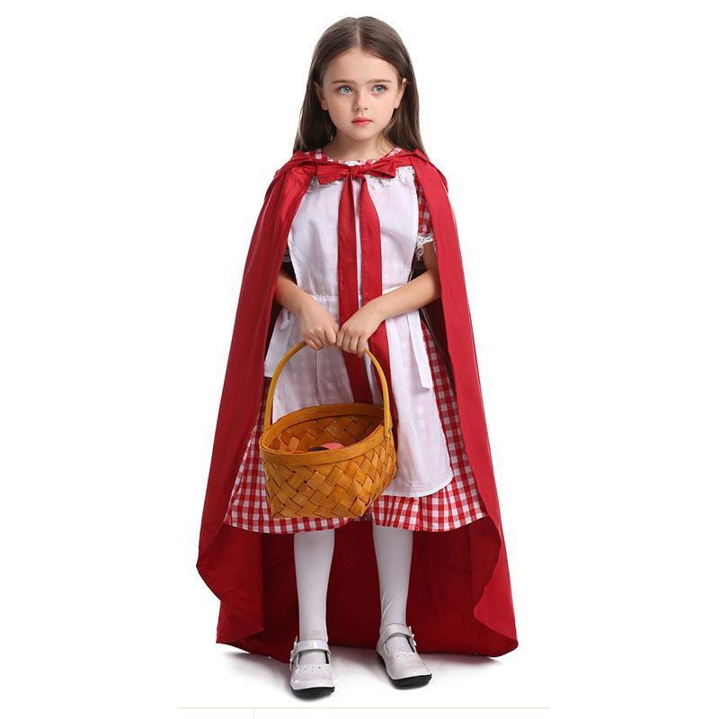 ハロウィン 衣装 コスプレ服 キッズ メイド コスプレ 赤ずきんちゃん衣装 コスチューム 赤頭巾マント こども 子供 子ども 仮装 パーティー イベント 童話 女の子