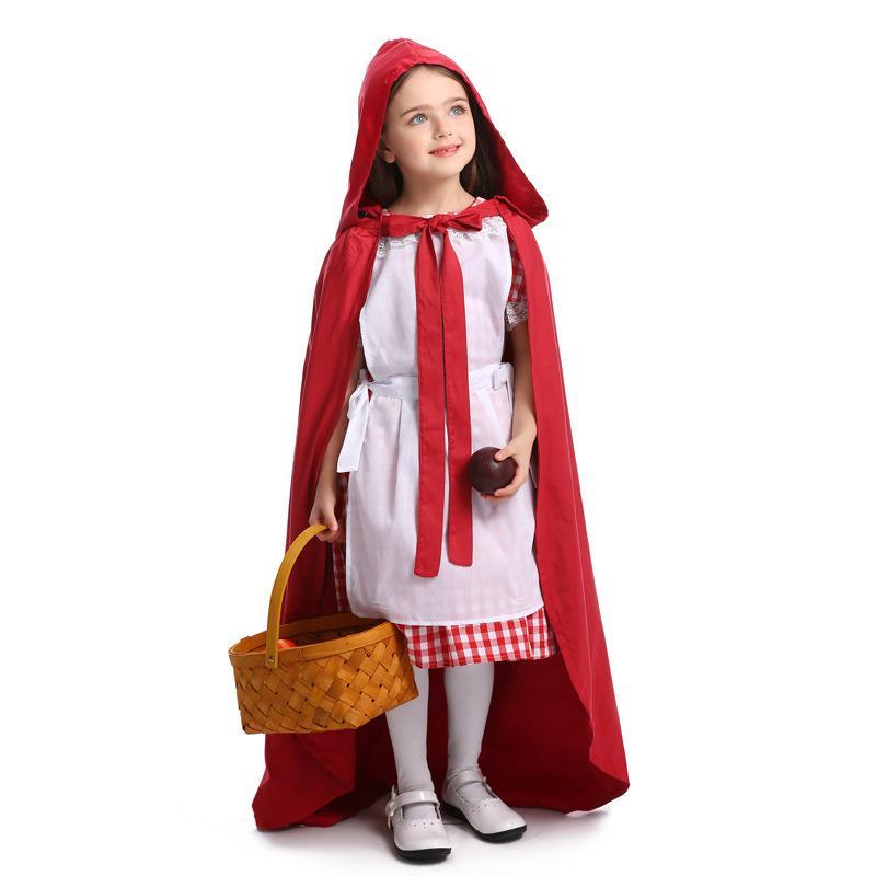 ハロウィン 衣装 コスプレ服 キッズ メイド コスプレ 赤ずきんちゃん衣装 コスチューム 赤頭巾マント こども 子供 子ども 仮装 パーティー イベント 童話 女の子