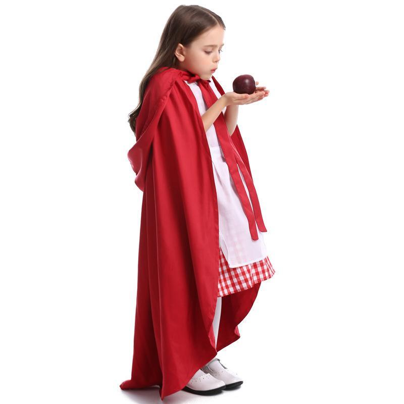 ハロウィン 衣装 コスプレ服 キッズ メイド コスプレ 赤ずきんちゃん衣装 コスチューム 赤頭巾マント こども 子供 子ども 仮装 パーティー イベント 童話 女の子