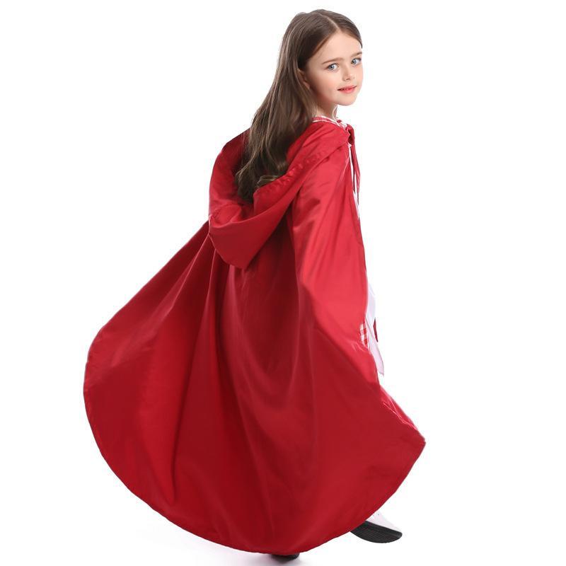 ハロウィン 衣装 コスプレ服 キッズ メイド コスプレ 赤ずきんちゃん衣装 コスチューム 赤頭巾マント こども 子供 子ども 仮装 パーティー イベント 童話 女の子