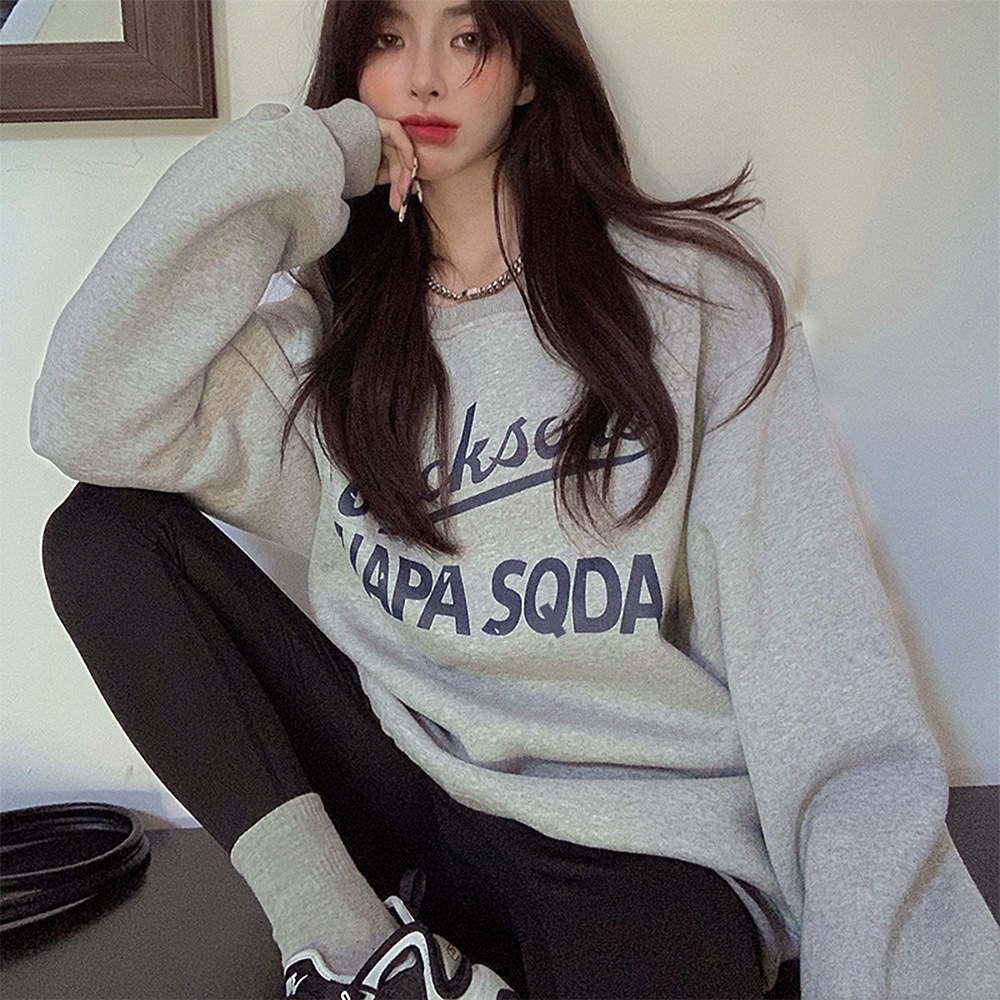 国内即納 トレーナー レディース 長袖 ロゴ 韓国