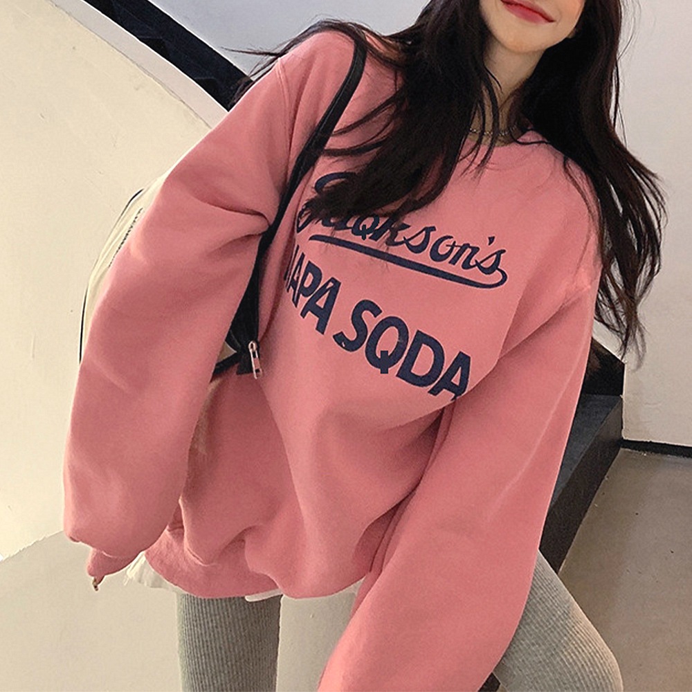 国内即納 トレーナー レディース 長袖 ロゴ 韓国