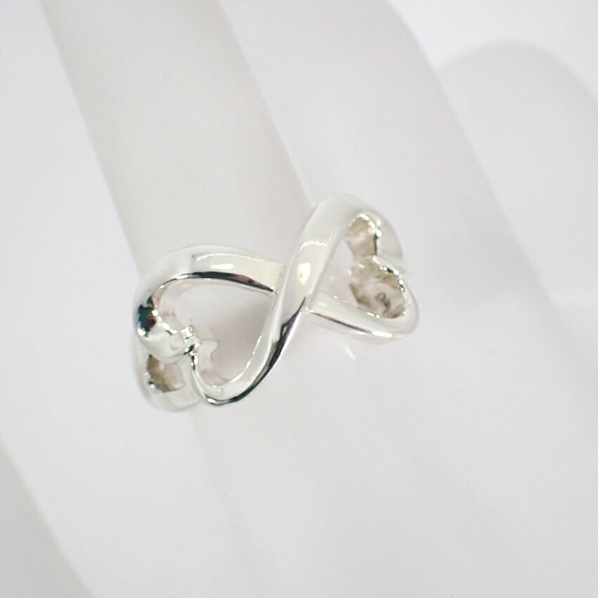 中古】TIFFANY/ティファニー 925 ダブルラビングハート リング