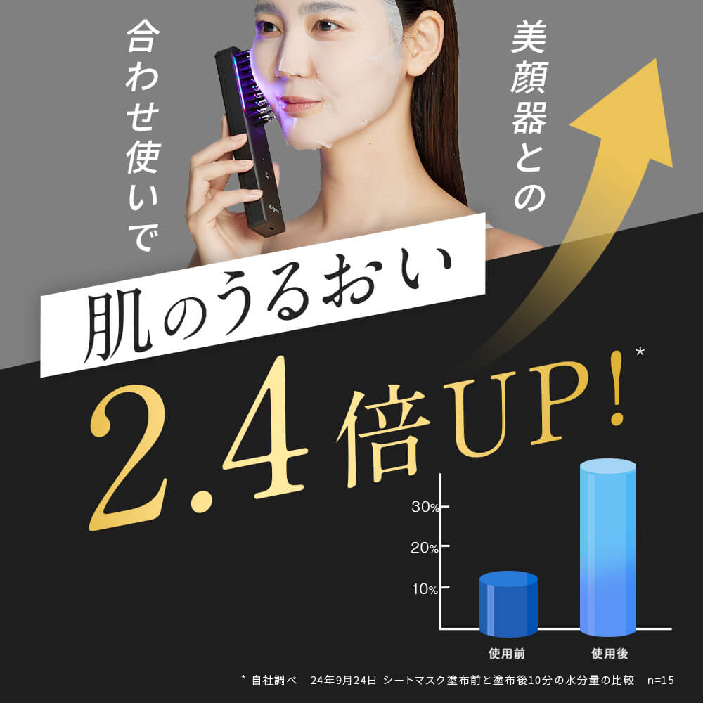 ELEKI LIFT 美顔器　シートマスク付き Qoo10] Brighte ELEKI LIFT MASK 美顔器専