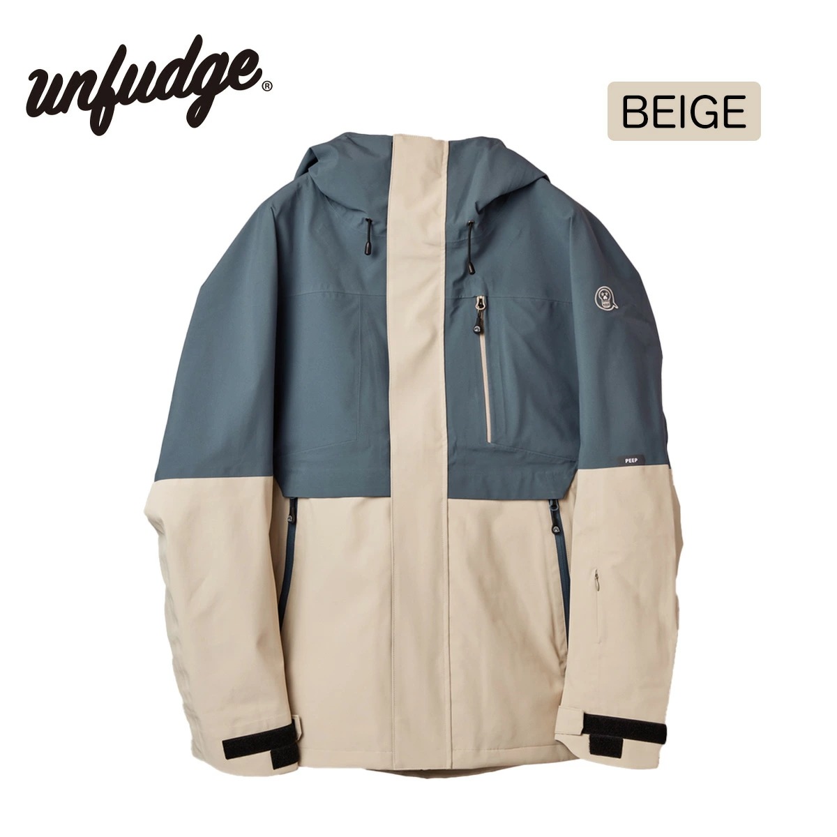 アンファッジ スノーボードウェア unfudge PEEP JACKET ピープジャケット メンズ レディース スノーボードジャケット スノーウェア 東レ製3レイヤー アンファッジ スノーボードウェア unfudge PEEP JACKET ピープジャケット メンズ レディース スノーボードジャケット スノーウェア 東レ製3レイヤー