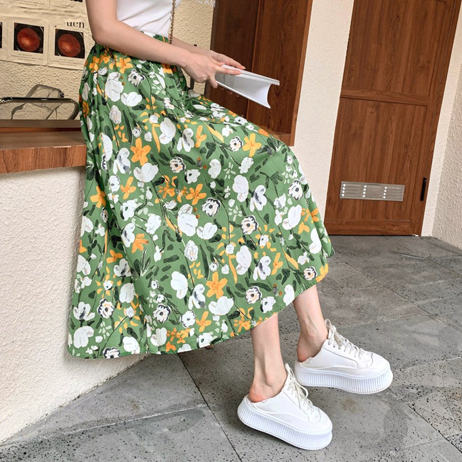 花柄スカート レディース ハイウエスト バレンタイン プレゼント 花柄スカート レディース ハイウエスト バレンタイン プレゼント