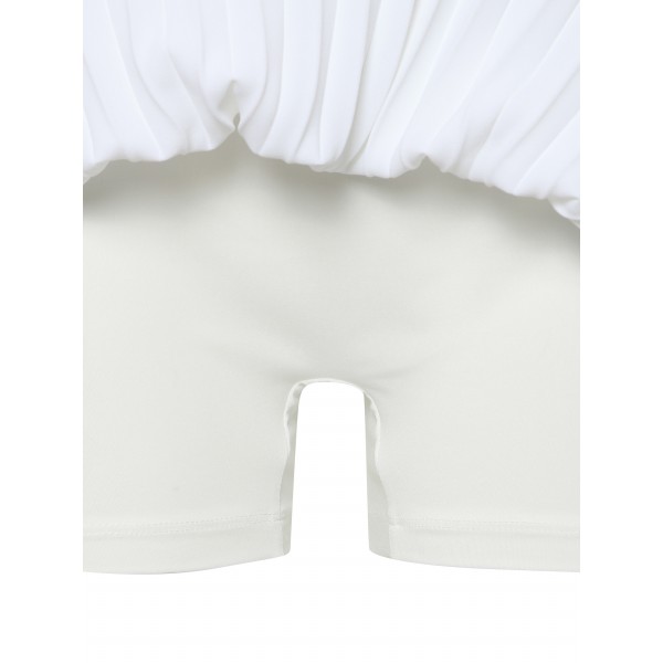 (ワイドアングル) COカッププリーツミドル丈キュロット L_WWM23Q15W2 (ワイドアングル) COカッププリーツミドル丈キュロット L_WWM23Q15W2