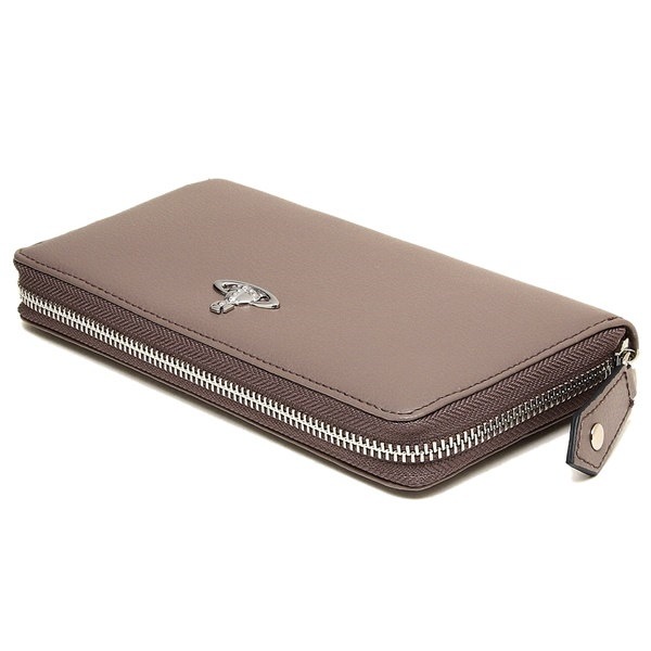 ヴィヴィアンウエストウッド 財布 VIVIENNE WESTWOOD 321556 10188 SHEFFIELD ZIP ROUND WALLET レディース 長財布 無地 GREY ヴィヴィアンウエストウッド 財布 VIVIENNE WESTWOOD 321556 10188 SHEFFIELD ZIP ROUND WALLET レディース 長財布 無地 GREY
