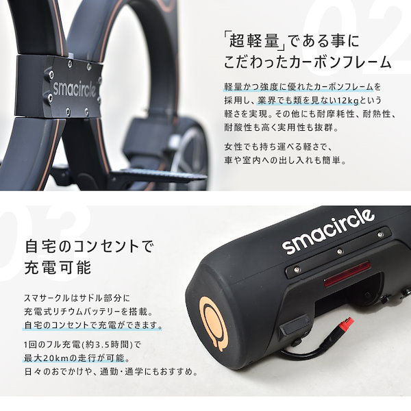 smacircle s1 スマサークル 電動バイク 通勤通学 折りたたみ 折り畳み 持ち運びリュック付き 送料無料 オートバイ車体