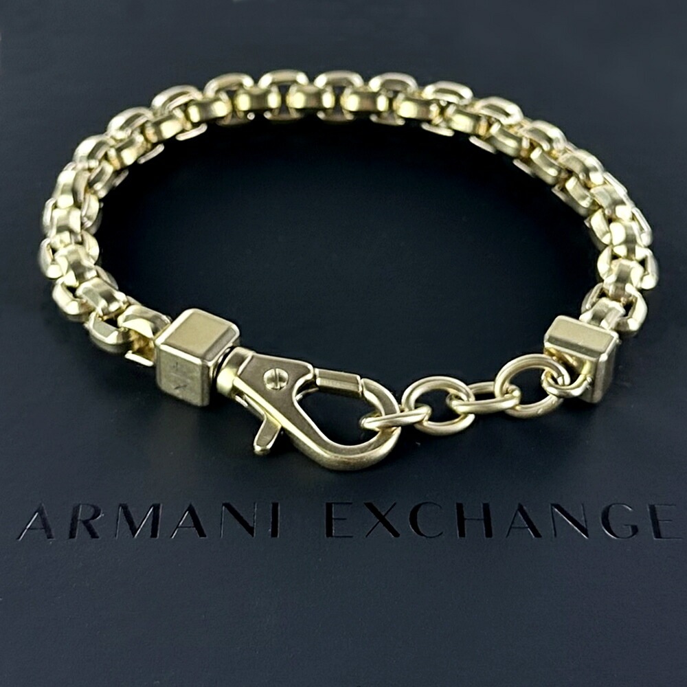 アルマーニ シルバーチェーンブレスレット ARMANI EXCHANGE アルマーニエクスチェンジ メンズ ブレスレット