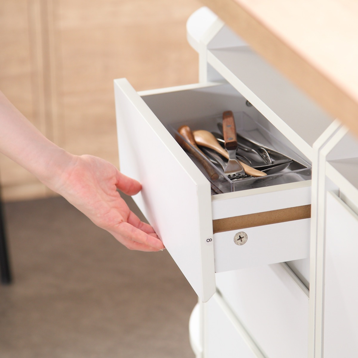 カウンター下収納 幅40cm チェスト 4段 薄型 カウンター下 カウンター 窓下収納 リビングチェスト ミニチェスト ローチェスト キッチン収納 キッチンカウンター 腰窓 収納 整理 幅40