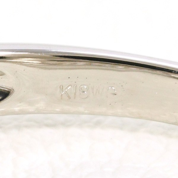 K18 18金 WG リング 20号 ダイヤ 0.20 中古 K18 18金 WG リング 20号 ダイヤ 0.20 中古