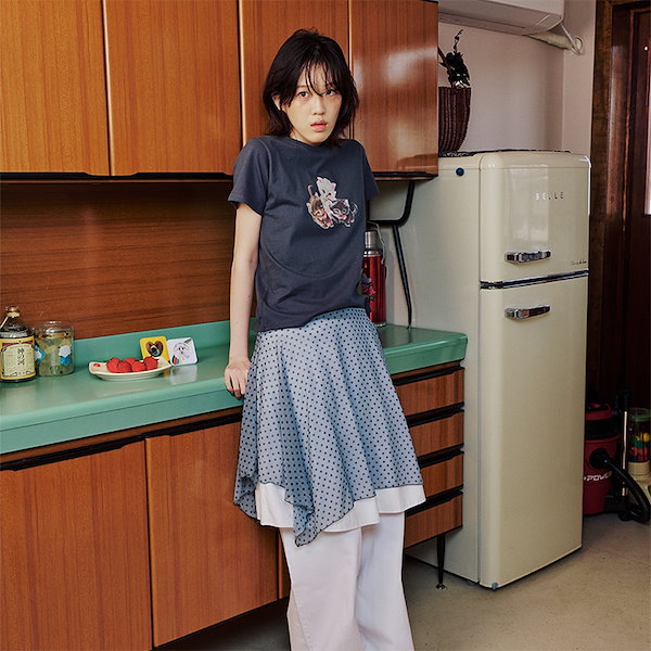 Qoo10] ITZAVIBE SKYBLUE DOTTED LAYER