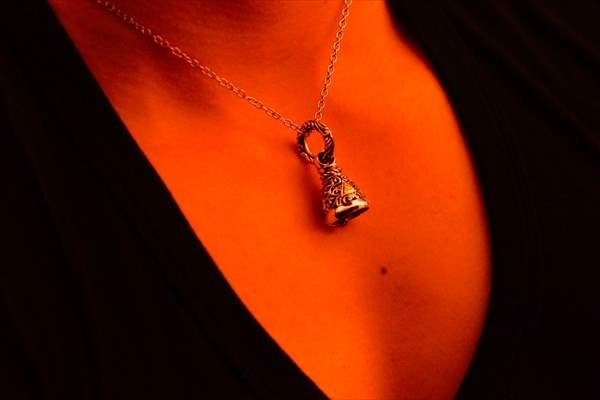 シルバーアクセサリー ベル 鐘 フリーメイソン ホルスの目 プロビデンスの目 秘密結社 ツタ ゴールド メンズ ペンダント ネックレス