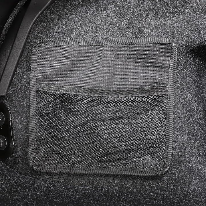 新型 フィアット 500 専用 2016～2023に適用 トランク収納袋 収納ポケット 収納バッグ オックスフォード製 取付簡単 貼付タイプ ２点セット