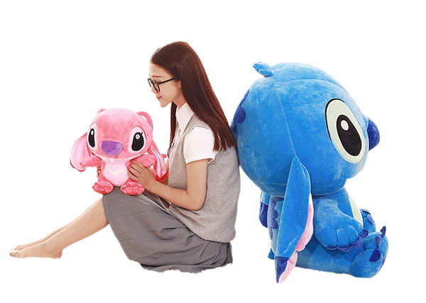 Qoo10] リロ＆スティッチ エンジェル ぬいぐるみ