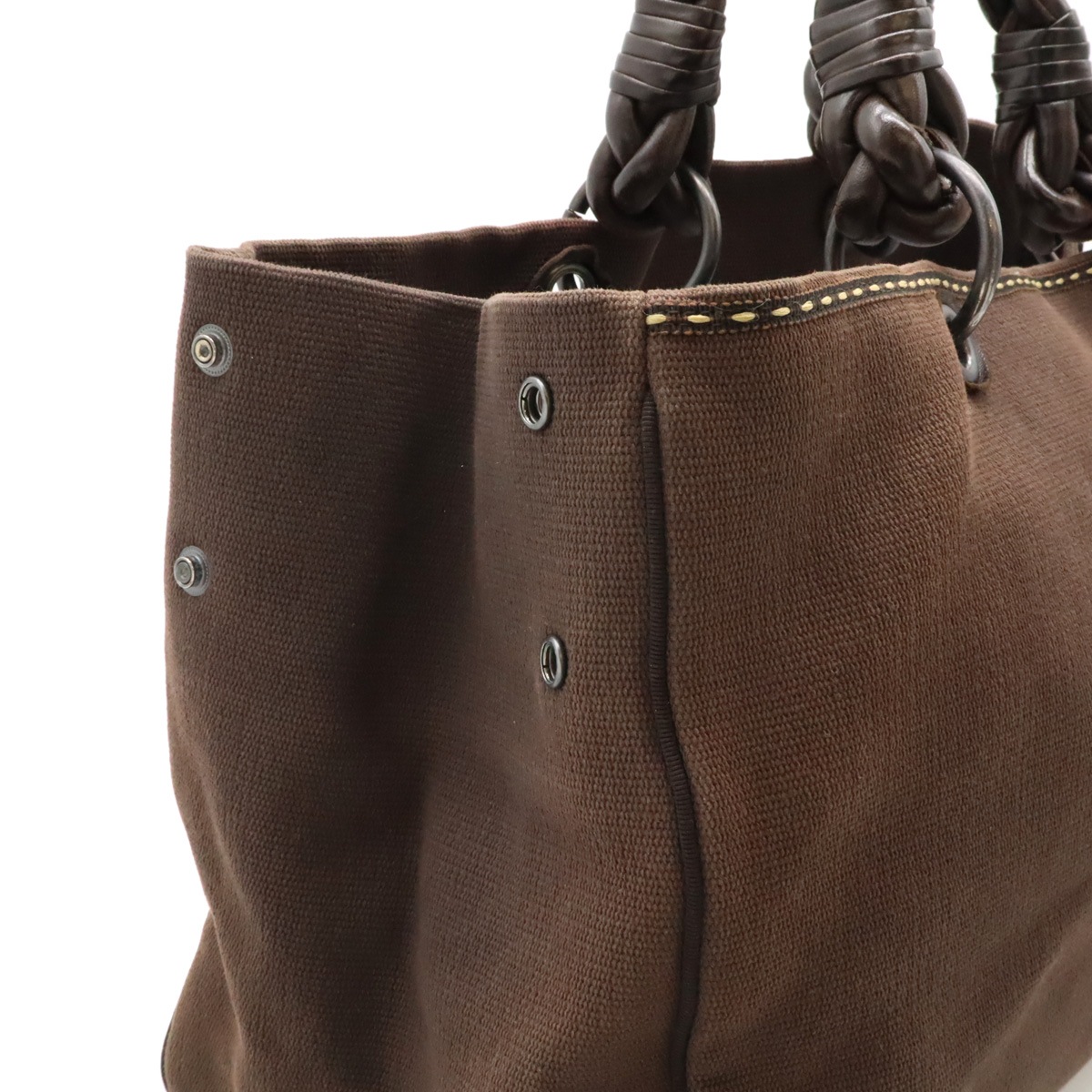 Bottega Veneta ブラウン編み込みショルダーバッグ ボッテガヴェネタ