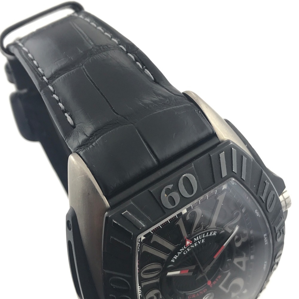 FRANCK MULLER フランクミュラー 腕時計 9900SCGP コンキスタドール グランプリ 自動巻き デイト チタン ブラック