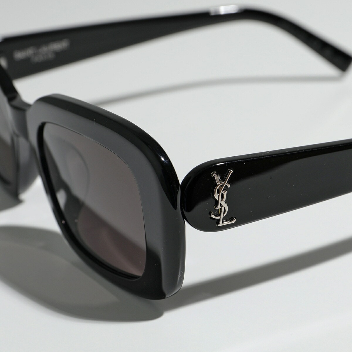 SAINT LAURENT サンローラン サングラス SL M130/F メンズ スクエア型 メガネ カサンドラロゴ YSL アイウェア 001/BLACK-BLACK-BLACK