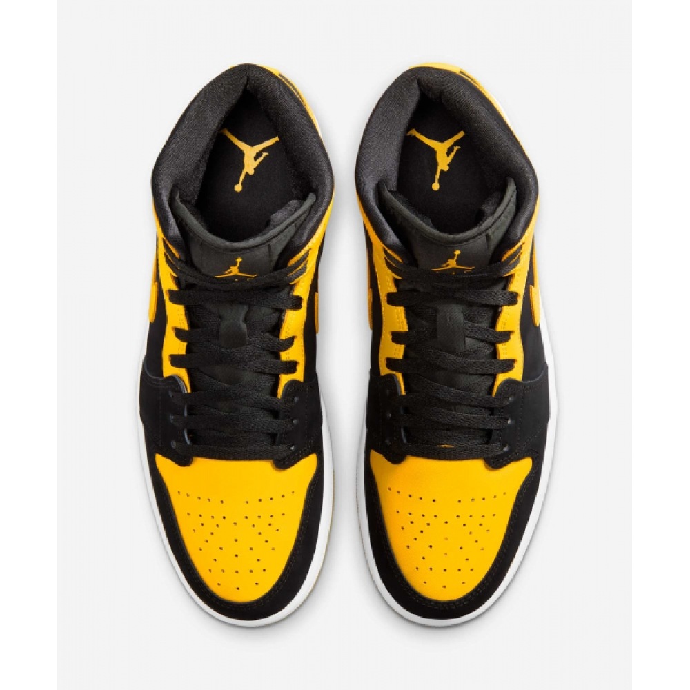 ナイキ エアジョーダン 1 ミッド SE M - ブラック:ホワイト:バイシティメイズ / HJ6654-071 ナイキ エアジョーダン 1 ミッド SE M - ブラック:ホワイト:バイシティメイズ / HJ6654-071