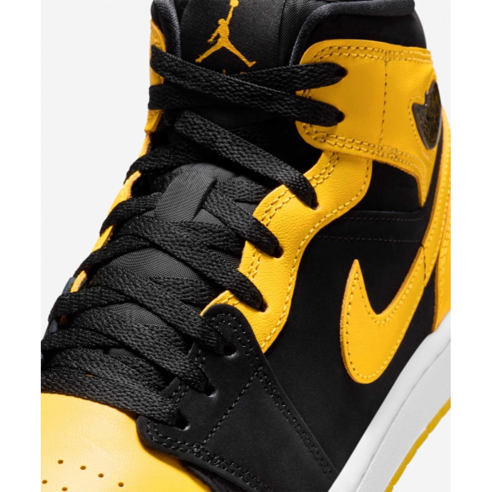 ナイキ エアジョーダン 1 ミッド SE M - ブラック:ホワイト:バイシティメイズ / HJ6654-071 ナイキ エアジョーダン 1 ミッド SE M - ブラック:ホワイト:バイシティメイズ / HJ6654-071