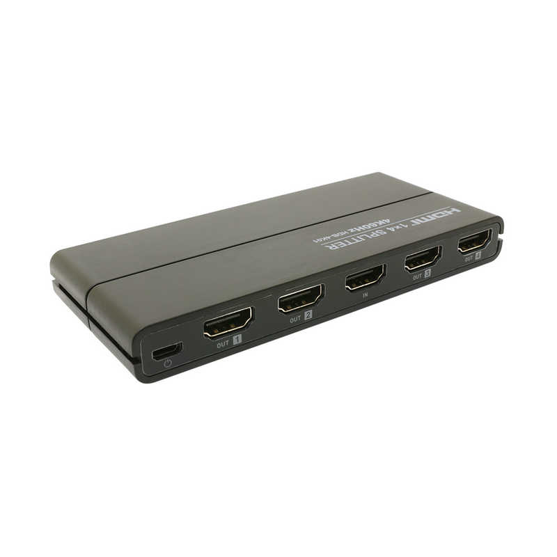 ナカバヤシ　HDMI分配器 4K60Hz対応 [1入力 /4出力(同時出力)]　HDB-4K01