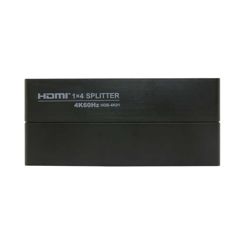 ナカバヤシ　HDMI分配器 4K60Hz対応 [1入力 /4出力(同時出力)]　HDB-4K01