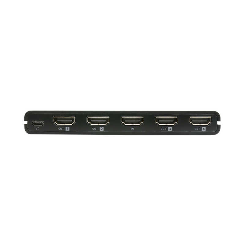 ナカバヤシ　HDMI分配器 4K60Hz対応 [1入力 /4出力(同時出力)]　HDB-4K01