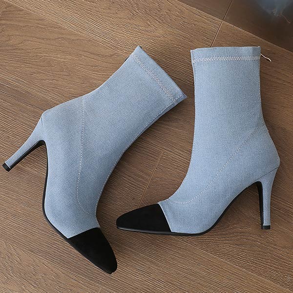 ブーツ 痛くない 歩きやすい ポインテッドトゥ ピンヒール ショートブーツ ワイドシャフト 秋 冬 美脚 脚長 レディース 柔らか ブラック ブルー ハイヒール ショート シンプル 黒 バックファス ブーツ 痛くない 歩きやすい ポインテッドトゥ ピンヒール ショートブーツ ワイドシャフト 秋 冬 美脚 脚長 レディース 柔らか ブラック ブルー ハイヒール ショート シンプル 黒 バックファス