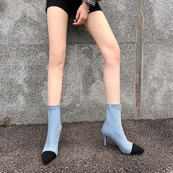 ブーツ 痛くない 歩きやすい ポインテッドトゥ ピンヒール ショートブーツ ワイドシャフト 秋 冬 美脚 脚長 レディース 柔らか ブラック ブルー ハイヒール ショート シンプル 黒 バックファス ブーツ 痛くない 歩きやすい ポインテッドトゥ ピンヒール ショートブーツ ワイドシャフト 秋 冬 美脚 脚長 レディース 柔らか ブラック ブルー ハイヒール ショート シンプル 黒 バックファス