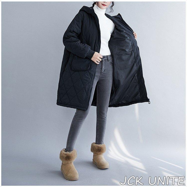 【急速出荷】大人気 上品 コート レディース ロングコート おしゃれ ジャケット ロング丈 中綿コート フード付き 防寒 アウター 大きいサイズ 中綿