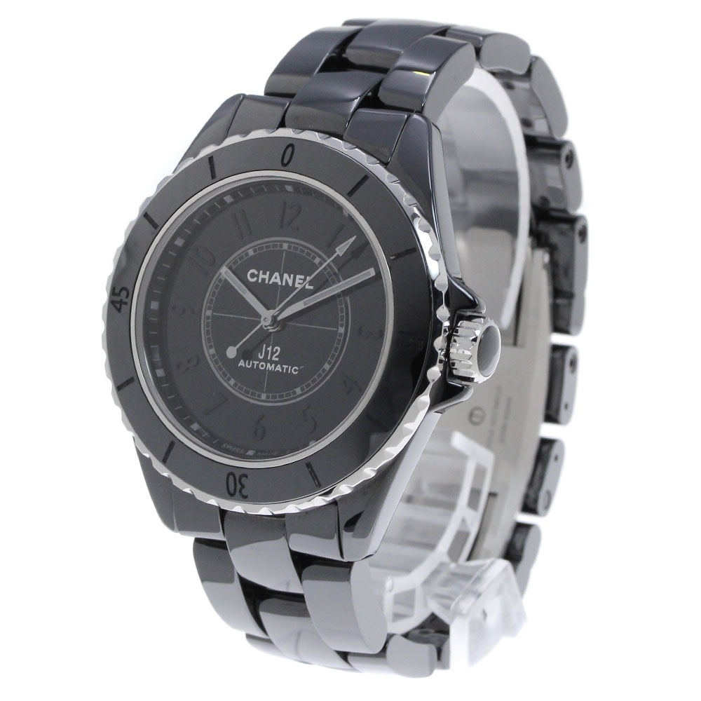 シャネル CHANEL H6185 J12 ファントム 自動巻き メンズ 箱・保証書付き_844792【中古】