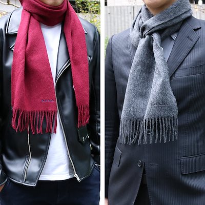 PSマフラー メンズ レディース 選べる6color ロゴ 刺繍 ラムウールマフラー スカーフ ラッピング付 PSマフラー メンズ レディース 選べる6color ロゴ 刺繍 ラムウールマフラー スカーフ ラッピング付