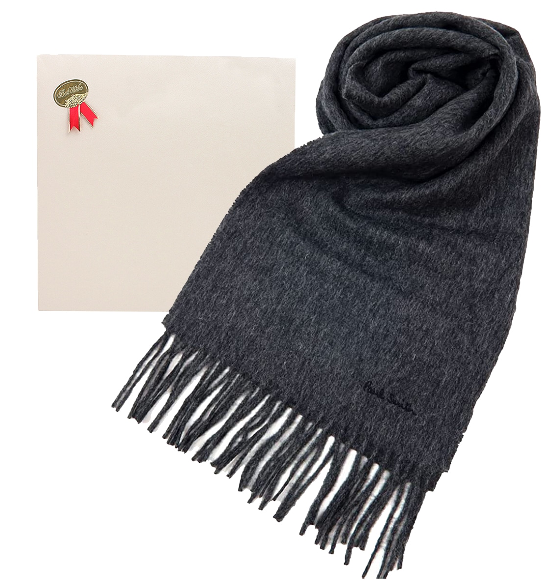 PSマフラー メンズ レディース 選べる6color ロゴ 刺繍 ラムウールマフラー スカーフ ラッピング付 PSマフラー メンズ レディース 選べる6color ロゴ 刺繍 ラムウールマフラー スカーフ ラッピング付