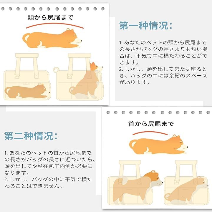 ペットキャリーバッグ 軽くてお出かけ 3kg以下のペット 犬バッグ 猫バッグ ウサギバッグ 34 x 16 25cm(はいいろ, 34L x 16W x 25H cm) ペットキャリーバッグ 軽くてお出かけ 3kg以下のペット 犬バッグ 猫バッグ ウサギバッグ 34 x 16 25cm(はいいろ, 34L x 16W x 25H cm)