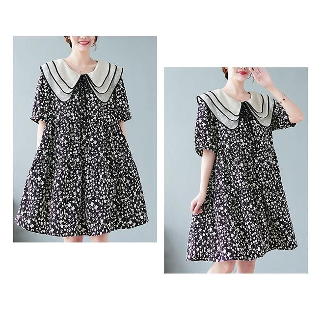 シフォンワンピース 半袖 夏 レディース 花柄 ワンピース 体型カバー Aラインワンピース ミディ丈 膝丈ワンピース 半袖ワンピース シフォンワンピース 半袖 夏 レディース 花柄 ワンピース 体型カバー Aラインワンピース ミディ丈 膝丈ワンピース 半袖ワンピース