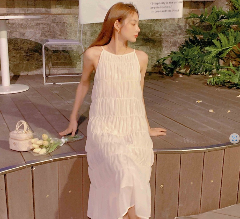 ティアード ワンピース ロング丈 袖なし ノースリーブ ラウンドネック Aライン フリル ポリエステル かわいい シンプル 上品 大人可愛い とろみ感 無地 春 夏 10代 20代 30代 40代 ティアード ワンピース ロング丈 袖なし ノースリーブ ラウンドネック Aライン フリル ポリエステル かわいい シンプル 上品 大人可愛い とろみ感 無地 春 夏 10代 20代 30代 40代